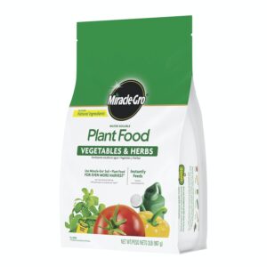 Miracle Gro Water Soluble Plant Food Vegetables and Herbs